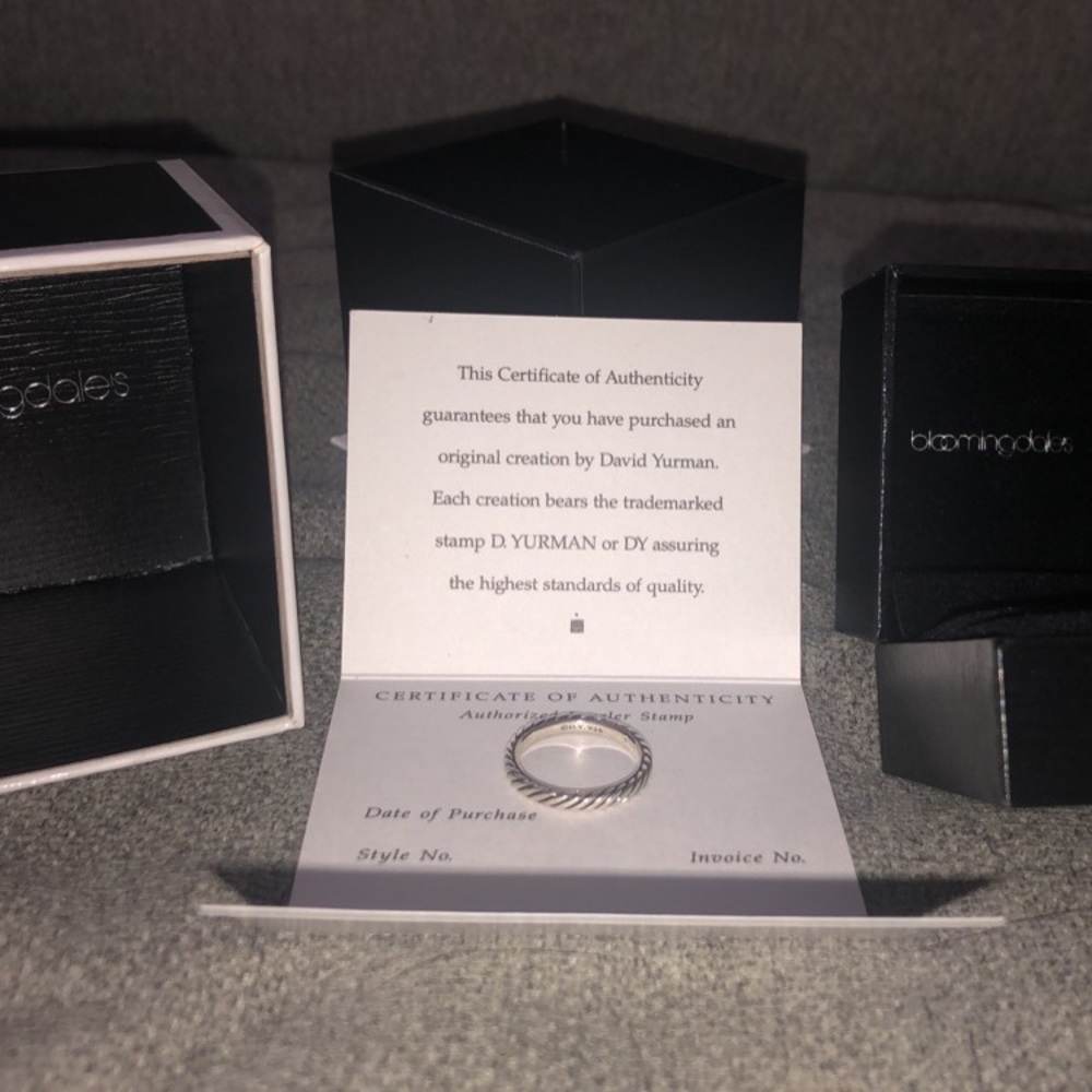 David Yurman Cable Ring (Size 6)